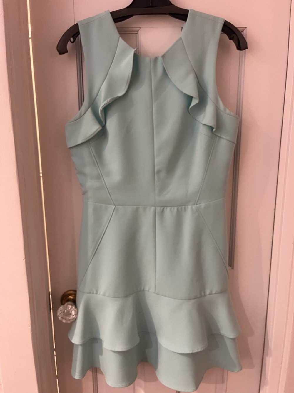 Adelyn Rae Mint Green Ruffle Mini Dress - Picture 1 of 3